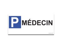Panneau Parking en aluminium - P MEDECIN