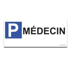 Panneau Parking en aluminium - P MEDECIN
