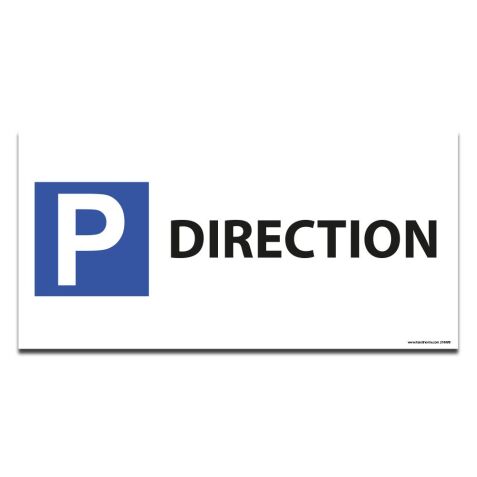 Panneau Parking en aluminium - P DIRECTION