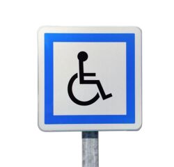 Kit Panneau Stationnement ERP poteau rond