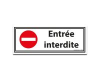 Panneau de signalisation ERP - Pictogramme Entrée interdite
