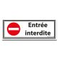 panneau Entrée interdite