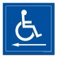 Panneau signalétique Handicapés