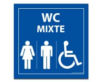 Panneau WC MIXTE PMR