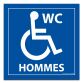 Panneau Signalétique - WC HOMMES PMR