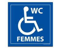 Panneau WC FEMMES PMR