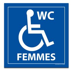 Panneau WC FEMMES PMR