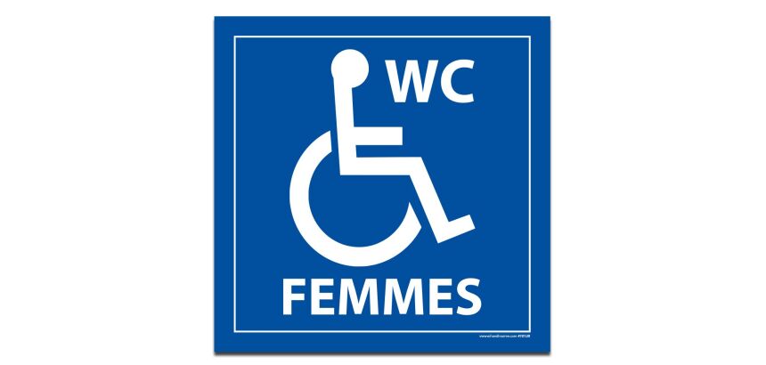 Panneau WC FEMMES PMR