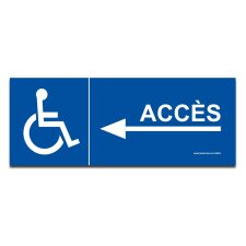 Signalisation - Accès - Handicapé Flèche vers la gauche