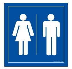 Panneau Toilettes - Homme Femme