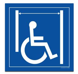 Panneau Picto Passage large pour PMR