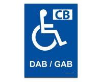 Panneau Distributeur automatique Picto PMR