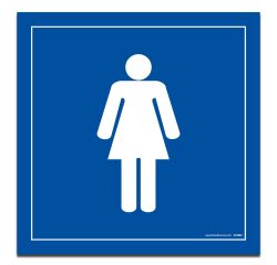 Signalétique d'information WC - Toilettes Femmes - Vinyle Souple ou PVC