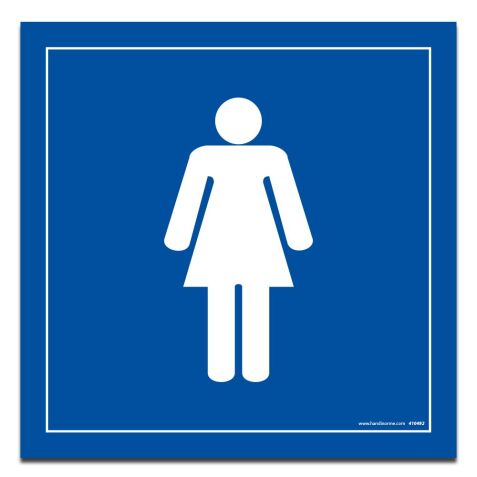 Panneau Toilettes Femme - carré