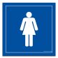 Panneau Toilettes Femme - carré
