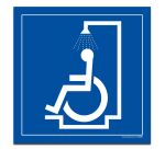 Panneau Douche Picto PMR