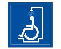 Panneau Douche Picto PMR