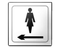 Panneau en relief Flèche Femme