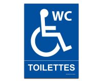 Panneau Toilettes WC adaptés PMR