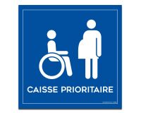 Panneau à suspendre caisse prioritaire
