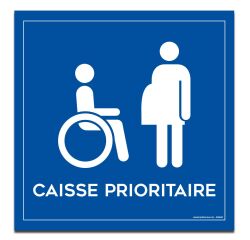 Panneau à suspendre caisse prioritaire
