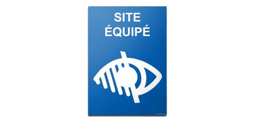 Panneau Site équipé handicap visuel