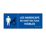 Autocollant Les handicaps ne sont pas tous visibles