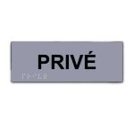 Plaque en relief et braille PRIVE