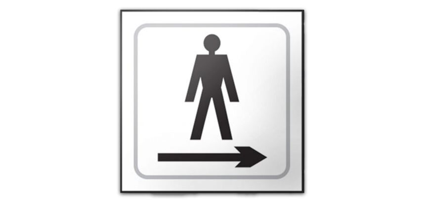 Panneau en relief Flèche Homme