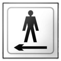 Panneau en relief Flèche Homme