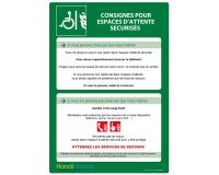 Poster Consignes pour Espace d'Attente Sécurisé A3