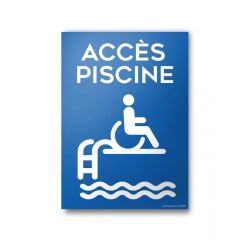Panneau Accès Plage picto PMR - 4 visuels au choix