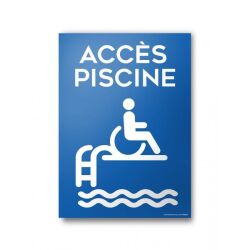 Panneau Accès Plage picto PMR - 4 visuels au choix