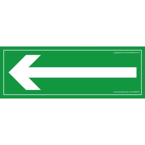 Panneau évacuation Flèche directionnelle