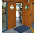 Tapis d'accueil haute performance pour passage intense - 60 x 80 cm - Gris