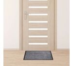Tapis d'accueil haute performance pour passage intense - 60 x 80 cm - Gris
