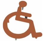 LOGO PMR SANS CADRE EN FONTE À SCELLER