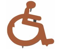 LOGO PMR SANS CADRE EN FONTE À SCELLER