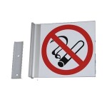 Fixation brute pour signalétique en drapeau