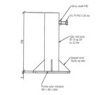 Fourreau pour Poteau Rond Ø60 mm