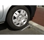 Petite rampe d'accès trottoir acier galvanisé