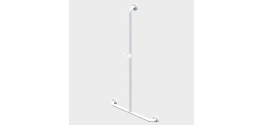 Barre douche en T Blanche 600 x 1200 mm