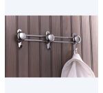 Porte manteau acier 3 têtes - coloris  chrome