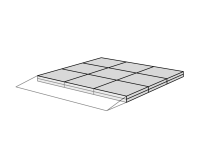 Palier pour Rampe de Seuil Modulable - 18 à 55 mm - pour Kit 1  - Extérieur