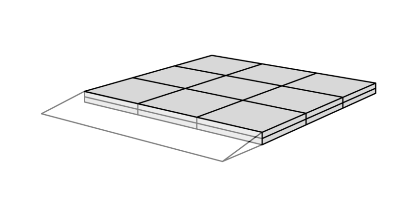 Palier pour Rampe de Seuil Modulable - 18 à 55 mm - pour Kit 1