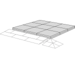 Palier pour Rampe de Seuil Modulable - 18 à 55 mm - pour Kit 1