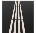 Pochoir adhésif pour bandes d'aide à l'orientation - 4 nervures discontinues