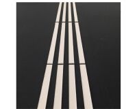 Pochoir adhésif pour bandes d'aide à l'orientation - 4 nervures discontinues