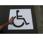 Pochoir PVC picto PMR - 25, 50 cm ou 100 cm