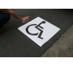 Pochoir PVC picto PMR - 25, 50 cm ou 100 cm